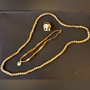 Lot of 2 Necklaces And One Ring